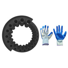 Compact 20 Hole Drill Bit Grinder with Gloves for-Black