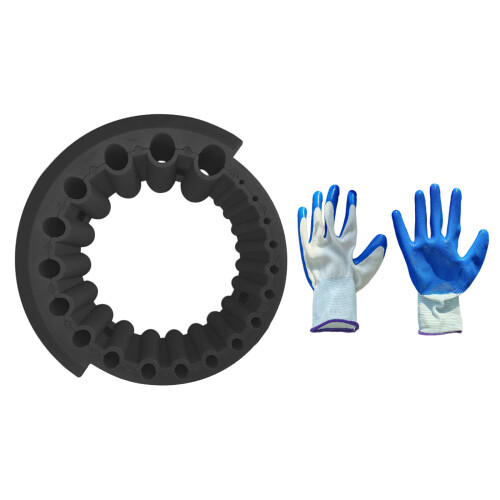 Compact 20 Hole Drill Bit Grinder with Gloves for-Black