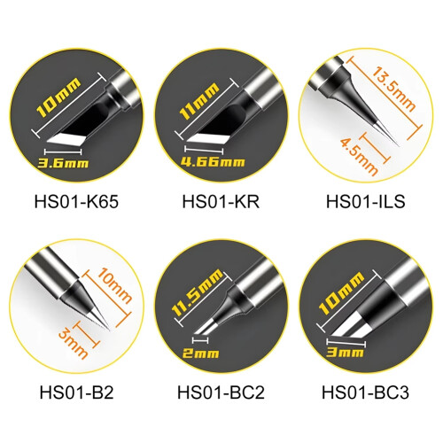 HS01- Replace Soldering Tip Kits for HS01 Iron 2
