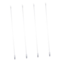 4 Pieces Vertical Blinds Replacement Parts Transparent Plastic Blind Rods for Blind Tilt Rod with Hooks for Various