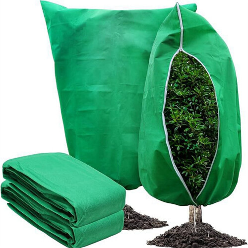 Plant Mulch for Antifreeze Protection, Zipper Pull Rope,Reusable Bushc 2