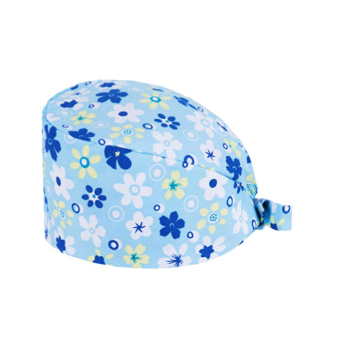 Vibrant Pattern Surgical Cap Secure Fit Elastic Band Clinics-A17