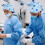 Vibrant Pattern Surgical Cap Secure Fit Elastic Band Clinics-A17 5