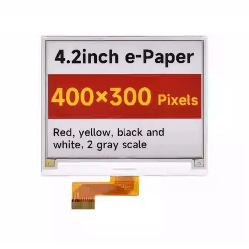 4.2inch E-Paper E-Ink Display Module (G) , 400x300, Red / Yellow/ Blac 2