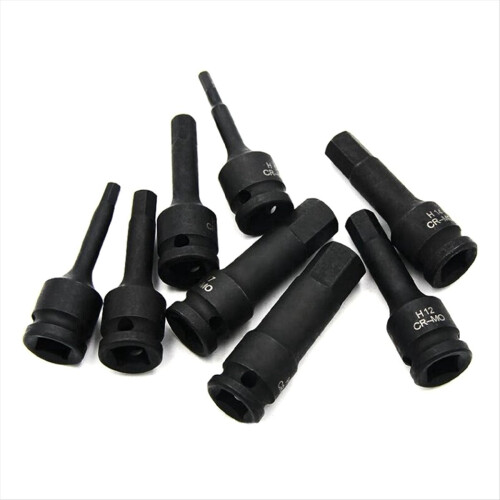1/2Inch Impact Hex Socket Drill Bit 12.5mm H5-H19 Key Wrench Adapter