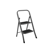 Futura 2 Step Grey Ladder Heavy Duty Folding Stool