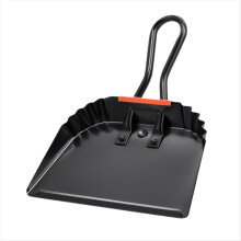 Industrielle Metall-Kehrschaufel, 30 cm (12 Zoll) Kehrschaufel mit Griff, handliche breite Kehrschaufel