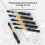10PCS 50mm PH2 Magnetic Bit Set Impact Batch Head Hardness Screwdriver 6