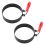 2PCS 3.5 Inch Egg Rings with Silicone Handle, Round Mold for Muffins,P 1