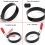 2PCS 3.5 Inch Egg Rings with Silicone Handle, Round Mold for Muffins,P 3