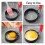 2PCS 3.5 Inch Egg Rings with Silicone Handle, Round Mold for Muffins,P 4