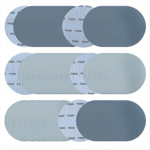 50 Stück 6-Zoll-Nass-/Trockenschleifpapier mit Klettverschluss, Körnung 1000/1500/2000/3000/5000