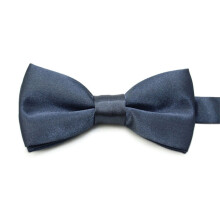 Kids Bowtie Secure Fastener Machine Washable-Dark Grey