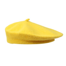 Vintage Styles Beret Hats Soft Knit Winter Caps Autumn-Yellow