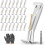 28-Pack Concealed Gutter Brackets, Sturdy Rain Brackets with Screws an 2