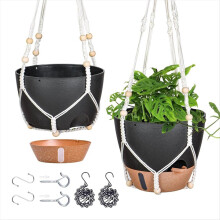 10 Inch Hanging Planter for Indoor Plants, 2 Pack Self Watering Basket