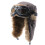 Cold Resistant Ear Protection Cap-Brown hat silver fra 1
