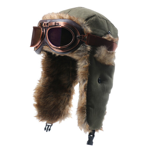 Winter Hat with Protective Eyewear Soft-Military Cuckold Bro