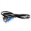 Powercon Plug 1.5M Black Stage Light Power Cable, 3-Core DMX512 LED Ev 1