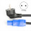 Powercon Plug 1.5M Black Stage Light Power Cable, 3-Core DMX512 LED Ev 4