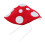 Funny Mushroom Cap with Adjustable Drawstring-Red mushroom hat 1