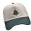 Adjustable Color Block Baseball Hat Embroidered-Black Green 1