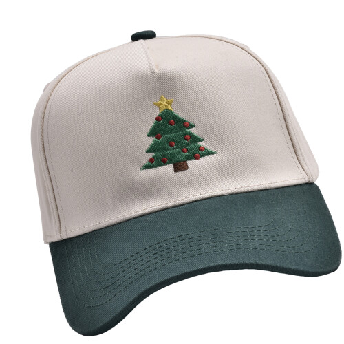 Adjustable Color Block Baseball Hat Embroidered-Black Green