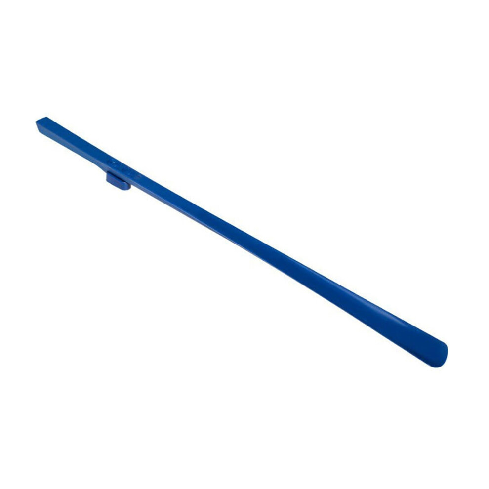 Blue Shoe Horn With Hanging Hook For Easy Storage, Long Handle Shoe Helper For Elderly