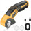 Cordless Electric Scissors, 4V Rechargeable Cardboard Cutter with Safe 2