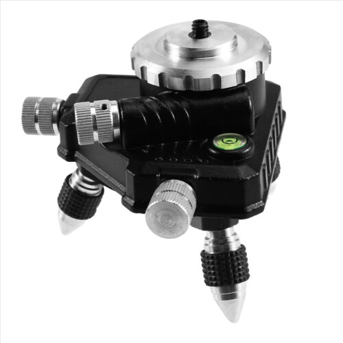 Adjustable Rotation Laser Level Metal Tripod Bracket 360 Base for 1/4i 2