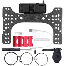 Kompakt, kulfiberramme, USB-opladelig, letvægts droneramme til DJI Phantom4 med foldbart design og multifunktionel design.
