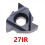 CNC Thread Insert 27ER 6.0 ISO Large External Thread, Carbide 27mm Lat 6