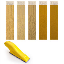 Micro-Type Sander Kit with 50Pcs Sand Paper, 80 to 400 Grit Sandpaper