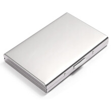 Ultratynd kreditkortholder, elegant gaveidé til mænd og kvinder, spejlblank finish giver et strejf af klasse til ethvert outfit (lavet af rustfrit