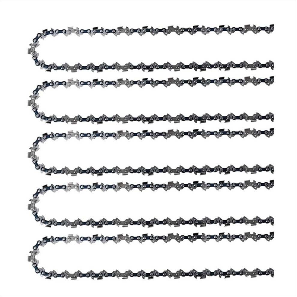 5Pack 14In Chainsaw Chain 52 Drive Links .050In Gauge, 3/8In Pitch Rep 4852735146401