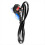 Powercon Plug 1.5M Black Stage Light Power Cable, 3-Core DMX512 LED Ev 5