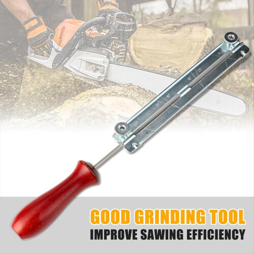 14 Pack Chainsaw File Kit, Sharpener with Stump Vise Round Files, Comp 2