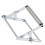 2Pcs Cutting Machine Support Frame Foldable Table Saw Stand Height Adj 5