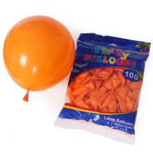 100 ks oranžových latexových balónov na narodeniny, festivaly, oslavy Halloweenu, potreby na podujatia, 10-palcová všestranná dekorácia,