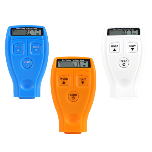 Car Digital Painting Detector Meter Mini LCD Coating-White 1