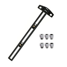 Professional 30CM or 50CM Double Purpose Measuring-Black 50CM