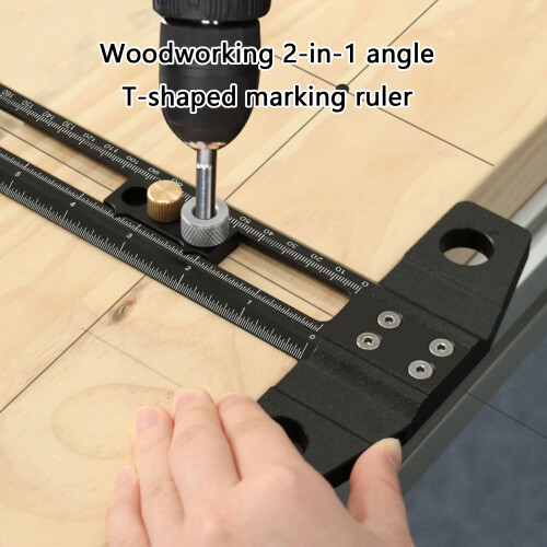 Professional 30CM or 50CM Double Purpose Measuring-Black 50CM 2