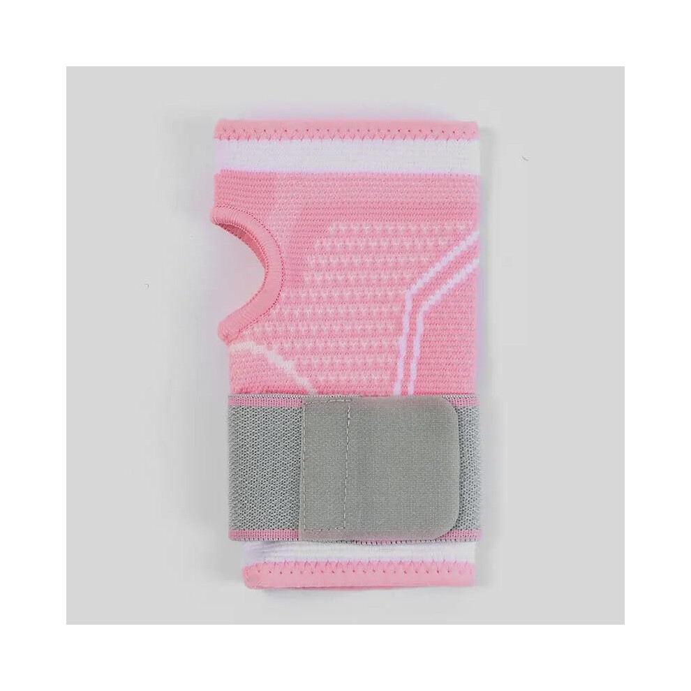 Wrist Support, Adjustable Compression Strap for Fitness, Weightlifting, Pain Relief Pink