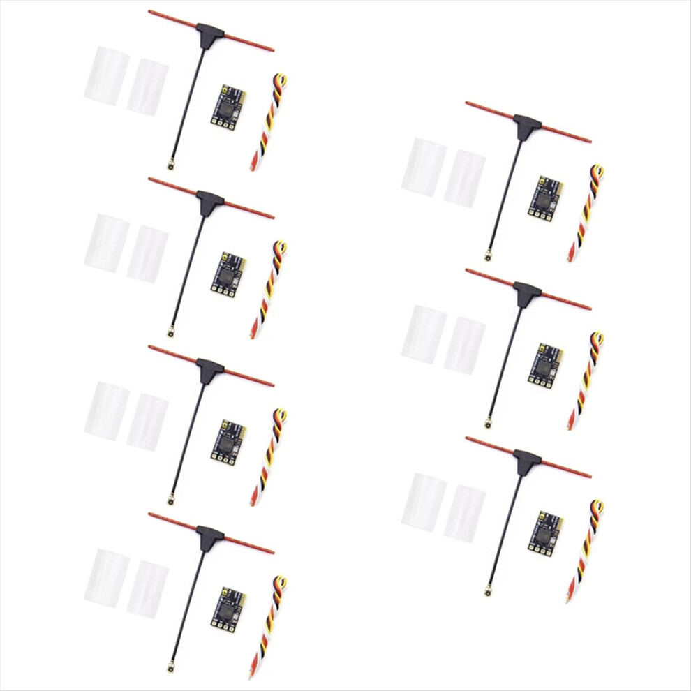 7Pcs Elrs Receiver 2.4Ghz Nano Expresslrs Crsf With T-Type Antenna For Light 4852735163774