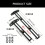 2 in 1 Angles T Square Ruler for Woodworking Accurate-Red 30CM 4