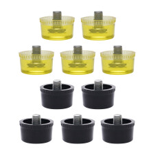 Rubber & Plastic Hammer Head Replacement Yellow Black Tip-35mm