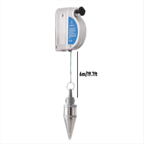 Retractable Plumb-Bob, with 19.7 Ft Auto -Cord & Quick Stabilizing-Bob 2