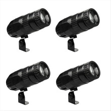 4PCS 15W 4-in-1 Spot Lights RGBW LED Spotlights Remote Control Stage L