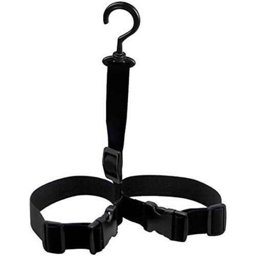 Fishing Wader Boots Hanger with Adjustable Buckle Strap and 360 Rotating Hook for Quick Drying 1