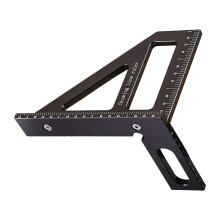 Hoog nauwkeurig aluminium driehoekig meetinstrument-Zwart Engels